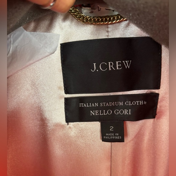 J. Crew Women's Vibrant ORANGE Cocoon Coat - Picture 3 of 5